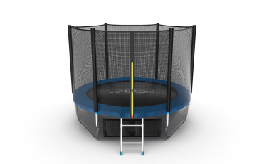 Батут EVO JUMP External 8ft 244 см синий внешняя сетка+нижняя сетка